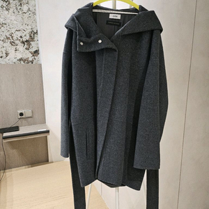 오르(orr) 울캐시미어 후드코트 차콜 s 드라이완료