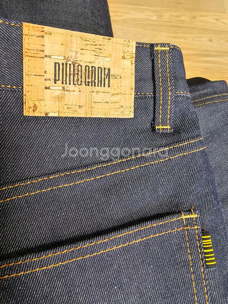 필로그램 셀비지 데님 팬츠--2