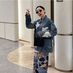 린디꾸띄르 데님자켓 시착만 새것