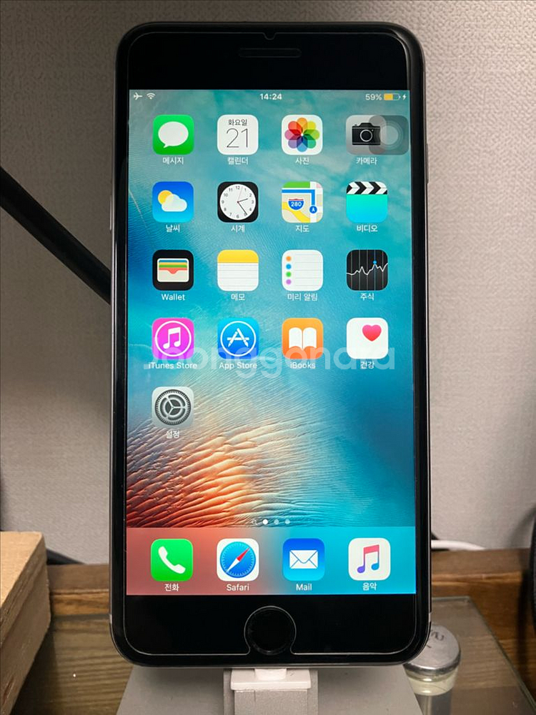 아이폰6 플러스 128gb 스페이스 그레이 ios9--0