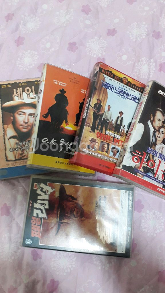 판매)비디오테입- 알란랏드 셰인등 고전서부극4매--1