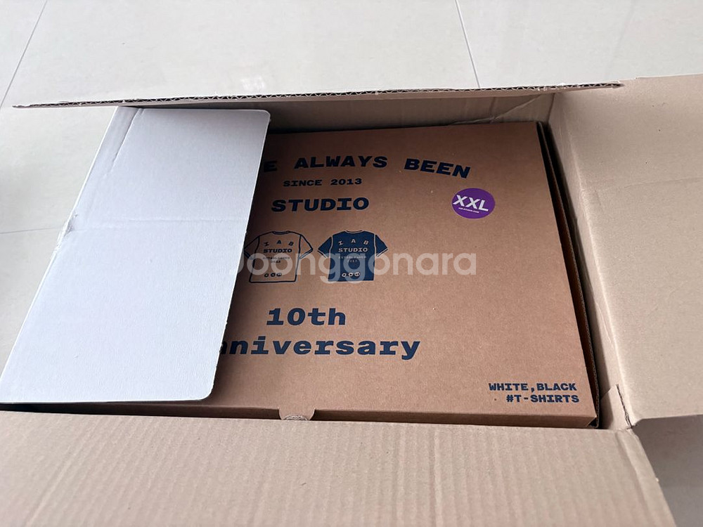 아이앱 스튜디오 10주년 반팔 티 2XL 세트--10
