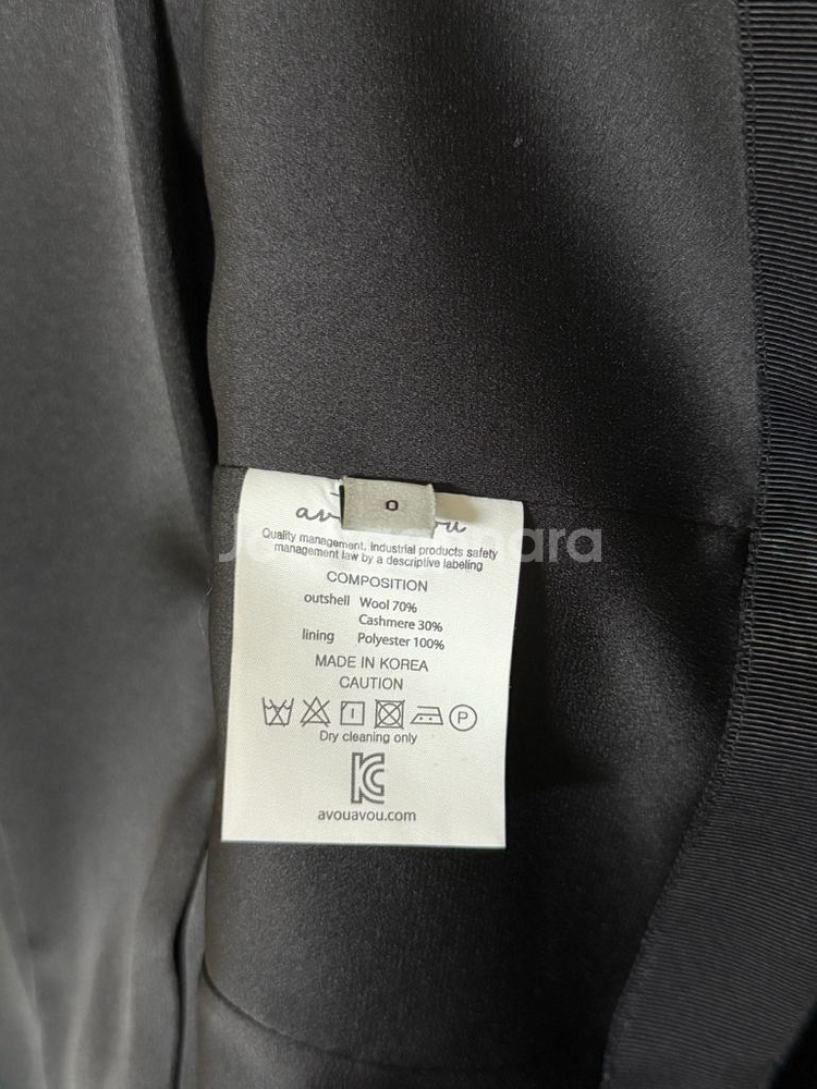 아보아보 캐시미어 울 소재 맥시 트렌치 코트 (블랙)--3