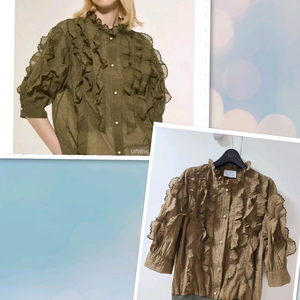 랑방 블라우스 모조에스핀 샤틴 한섬 쥬크 마인 타임