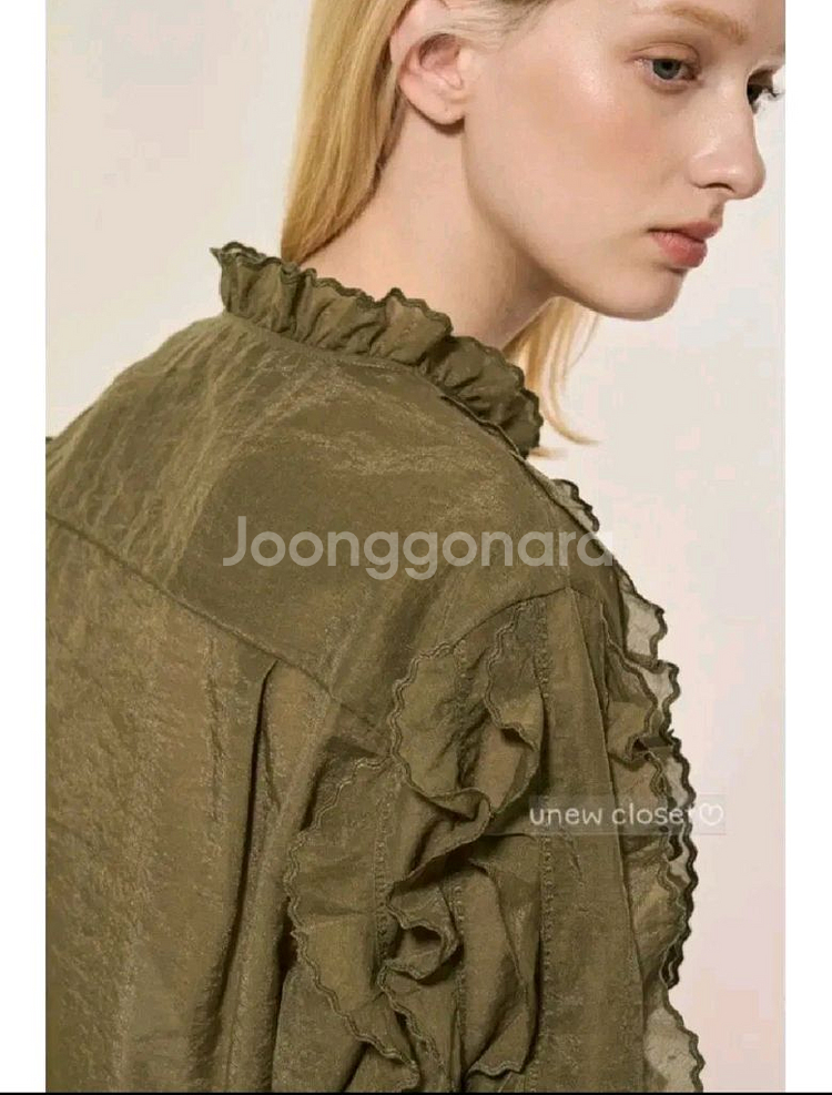 랑방 블라우스 모조에스핀 샤틴 한섬 쥬크 마인 타임--5