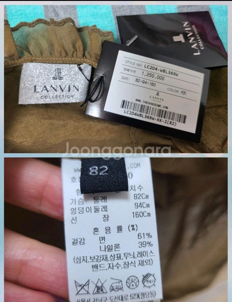 랑방 블라우스 모조에스핀 샤틴 한섬 쥬크 마인 타임--8