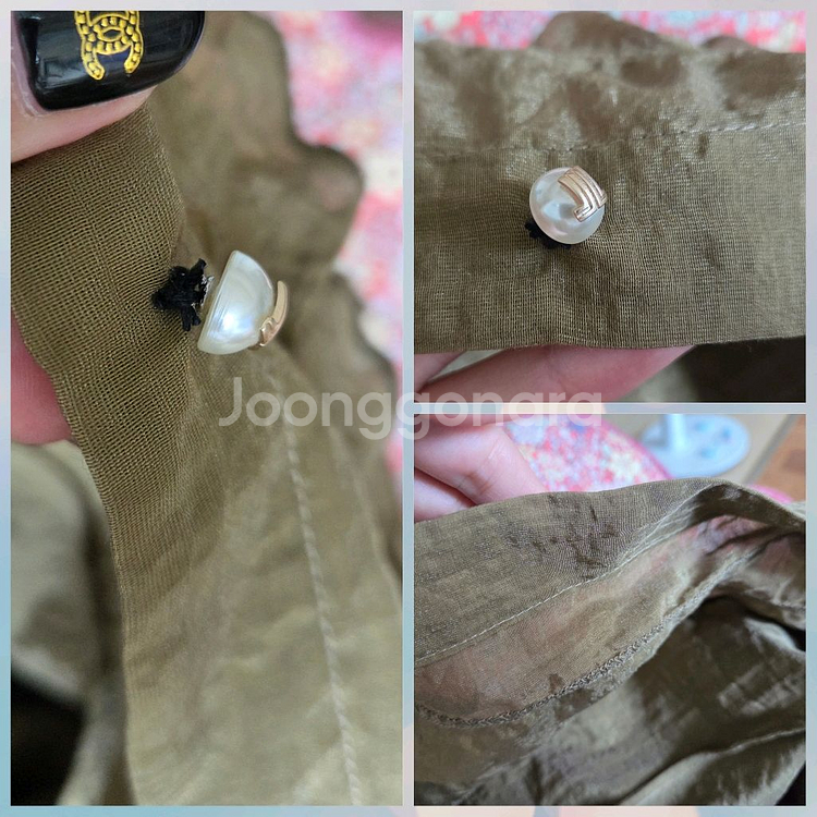 랑방 블라우스 모조에스핀 샤틴 한섬 쥬크 마인 타임--9