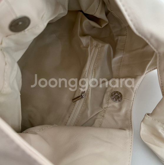 이프베이지 투포켓 가죽숄더백 빅 쇼퍼백 레더 가방--4