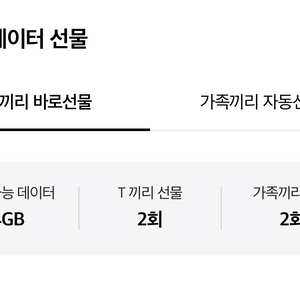 SKT 데이터 2GB 2기가 일괄 3000원