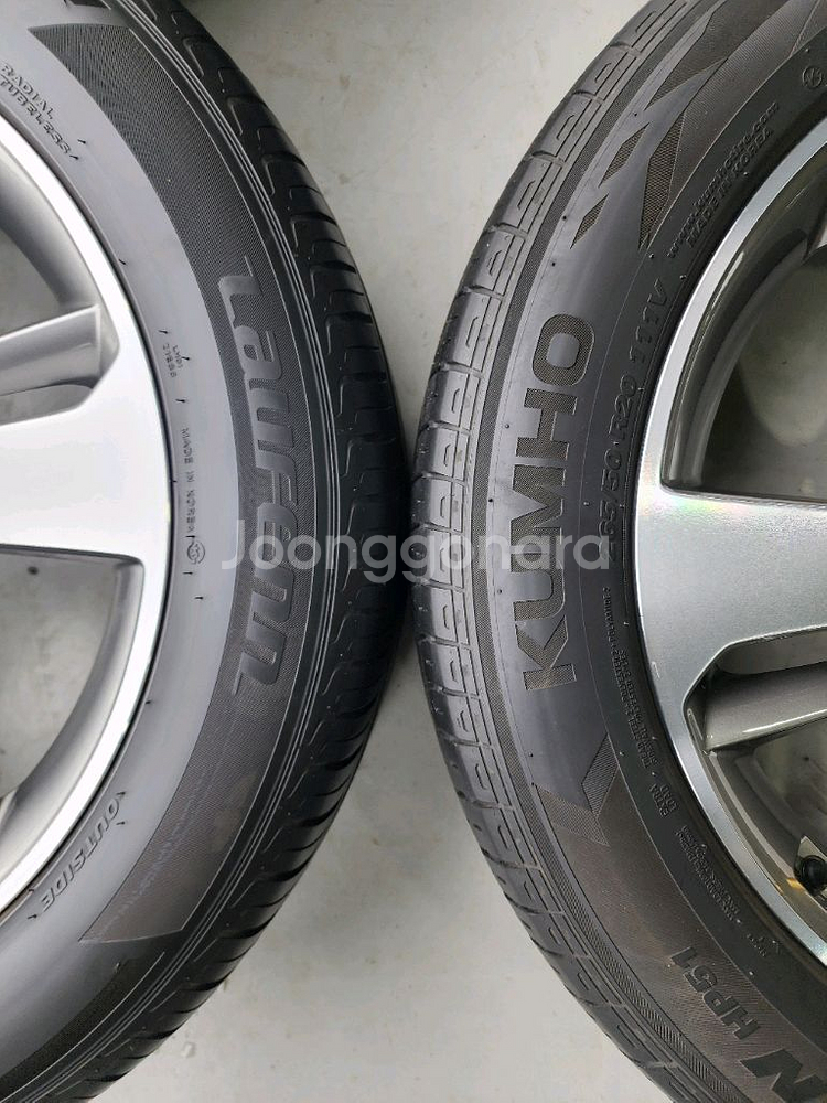 제네시스 GV80 20인치 휠타이어, 265 50 20--5