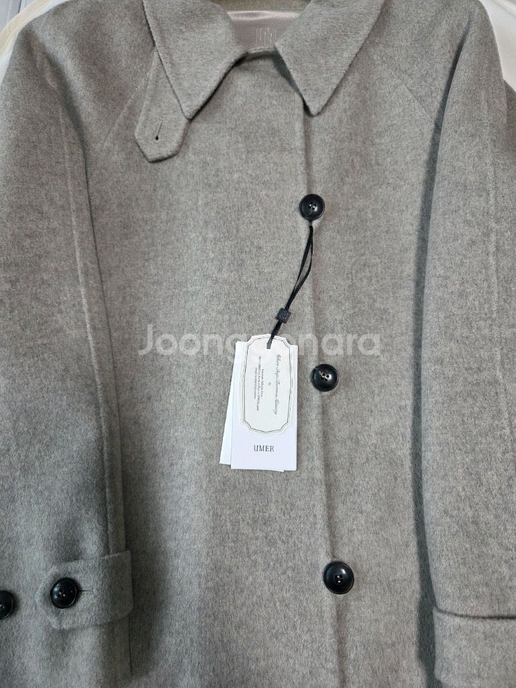 유메르.베일리 캐시미어하프코트. 문베이지새상품--7