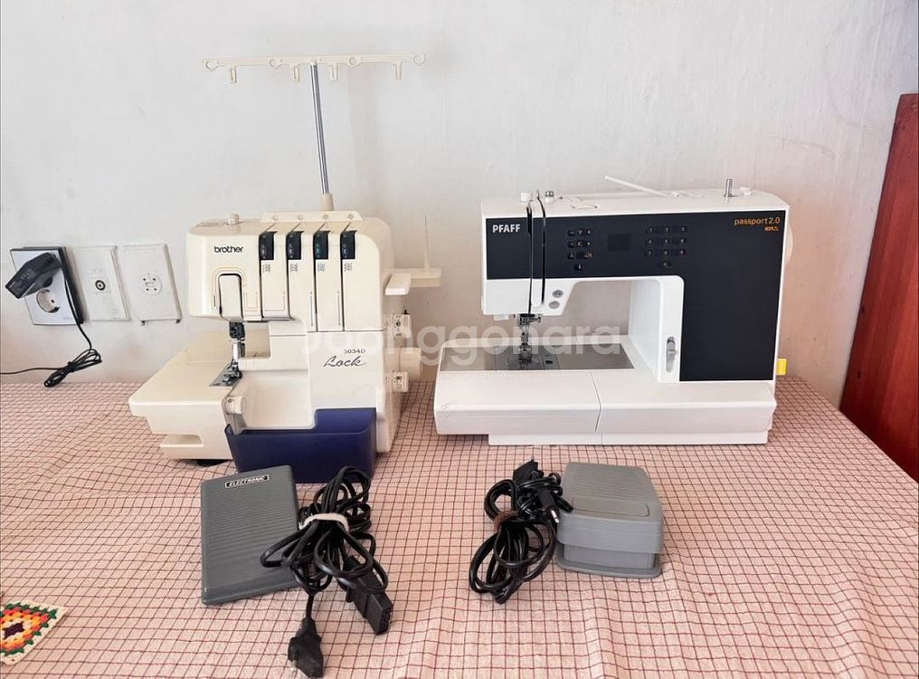 브라더 3034D 오버록 미싱 + PFAFF 재봉틀--0