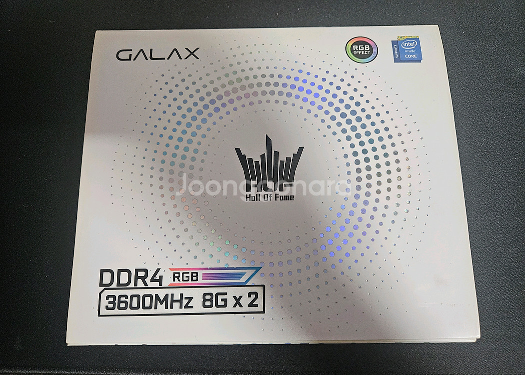 DDR4 3600클럭 16g 한정판 갤럭시 화이트램--4