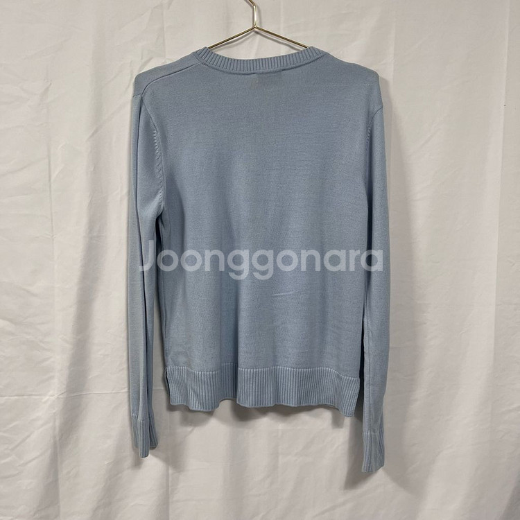 메종키츠네 폭스 헤드 패치 라운드넥 가디건--1