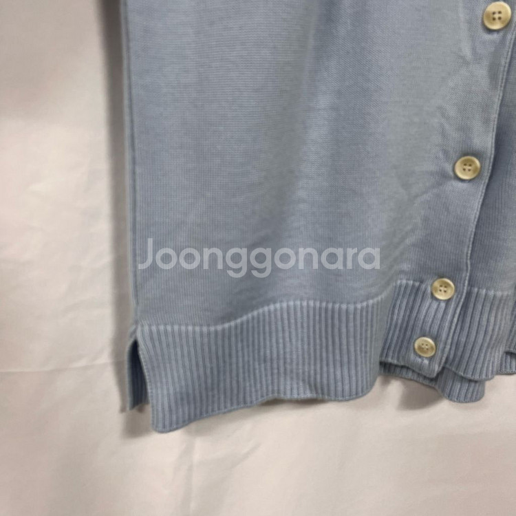 메종키츠네 폭스 헤드 패치 라운드넥 가디건--3