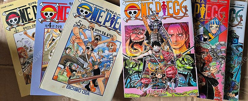 원피스 만화책 1~107번까지 107권 팔아요--1