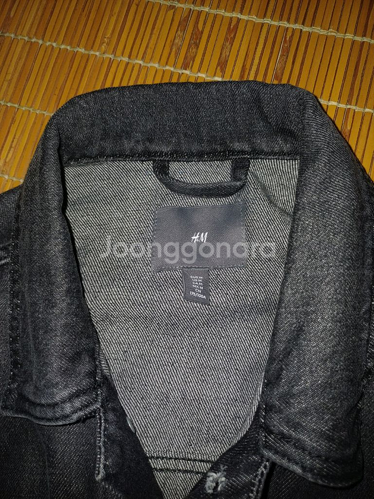 h&m 흐앤므 흑청 데님 트러커 자켓--2