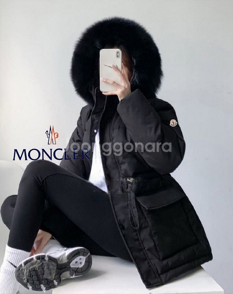 몽*** 여우털 웰론패딩--1