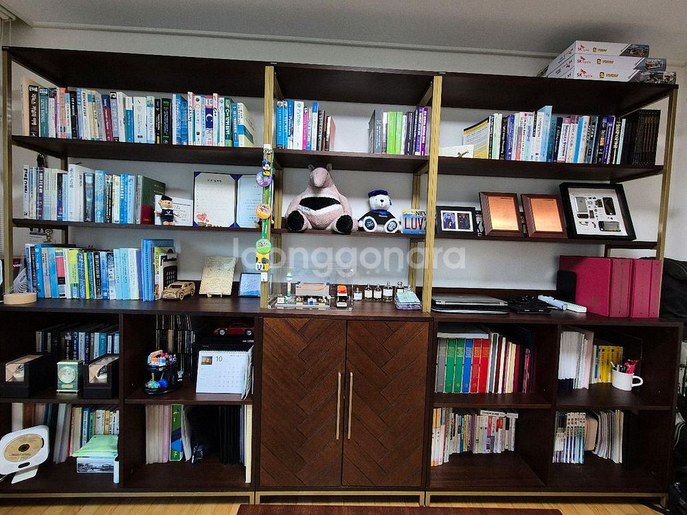 까사미아 서재가구(책상+책장)--0