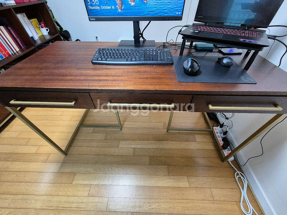 까사미아 서재가구(책상+책장)--2