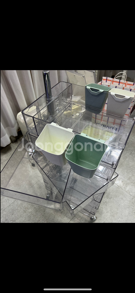 마켓비 트롤리 7단 투명--1