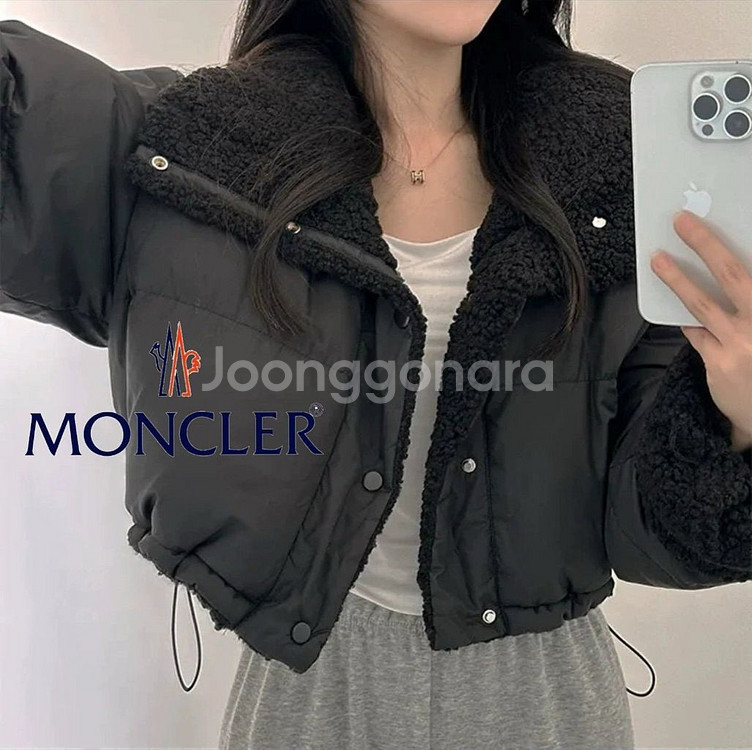 몽*** 양털 숏패딩--1