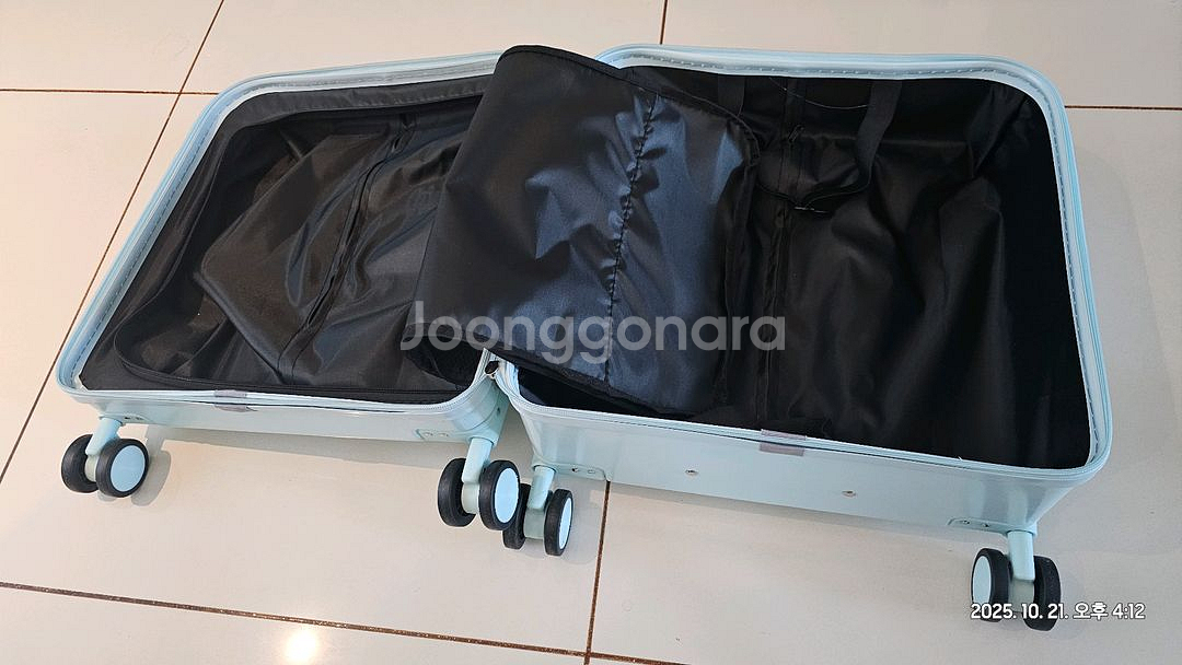 기내용 민트색 18인치 캐리어--6