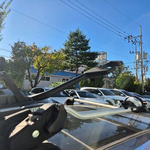 툴레 가로바 볼보 v60 v90 키트 + 자전거 캐리어