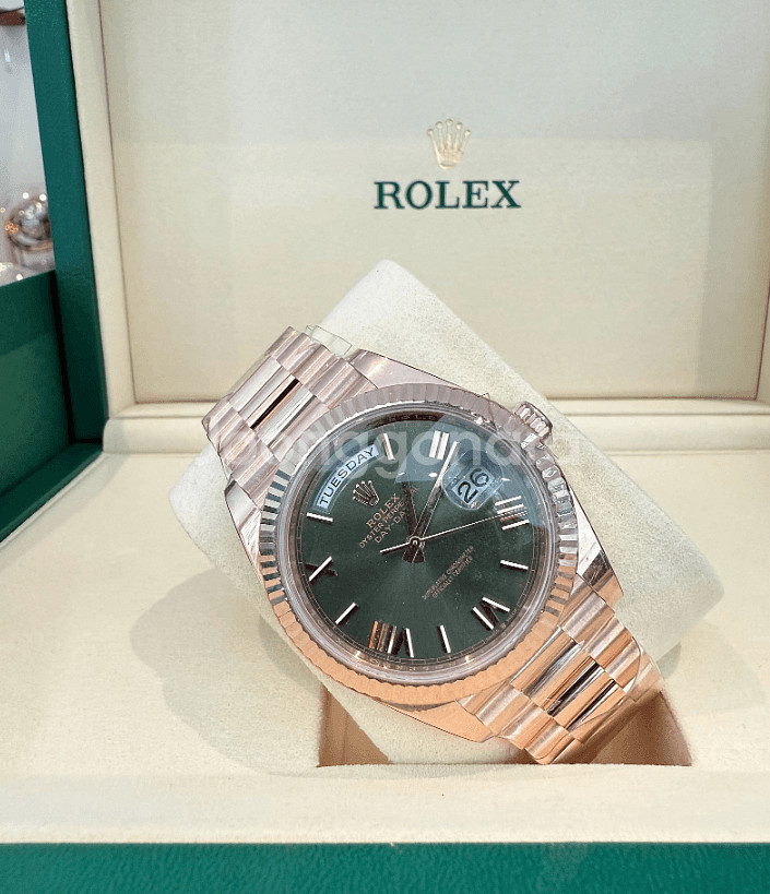 [미개봉]롤렉스 데이데이트40 올리브그린 로만--0