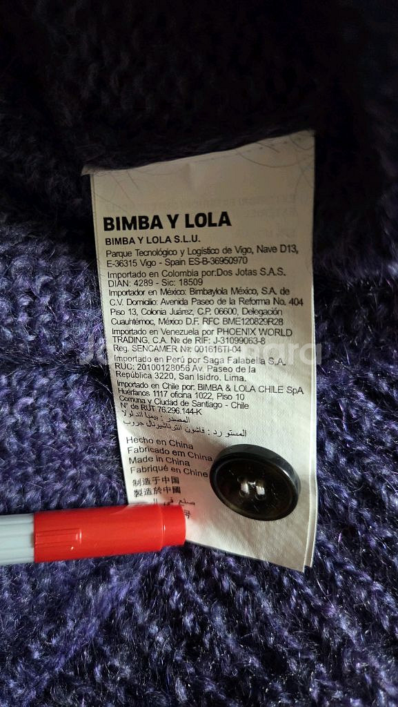 빔바이롤라 퍼플 모헤어 루즈핏 가디건 M사이즈--7