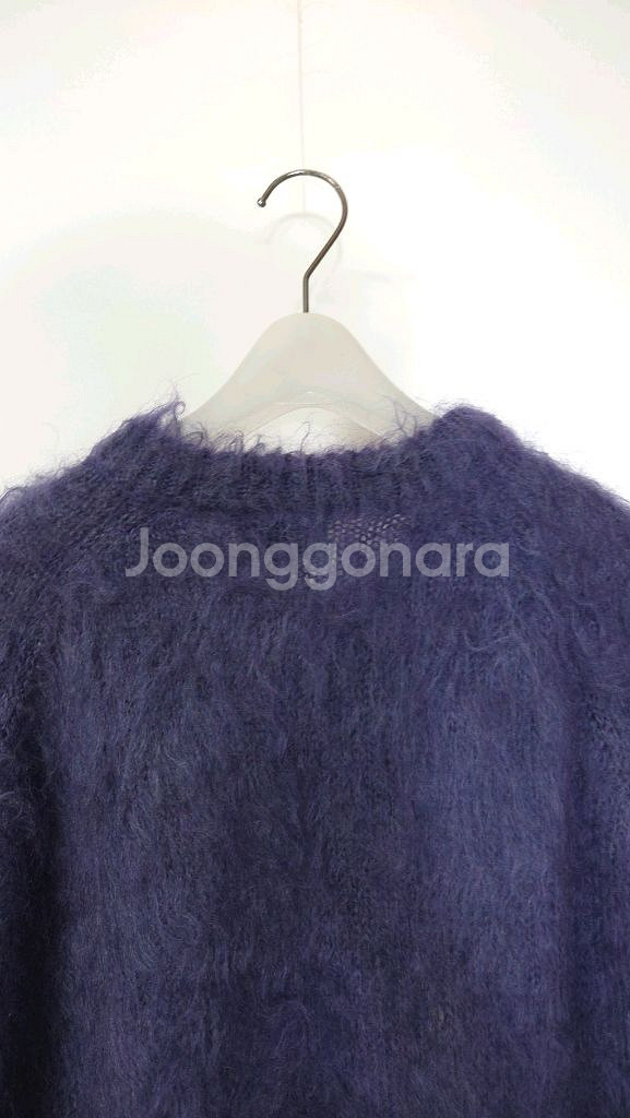 빔바이롤라 퍼플 모헤어 루즈핏 가디건 M사이즈--5