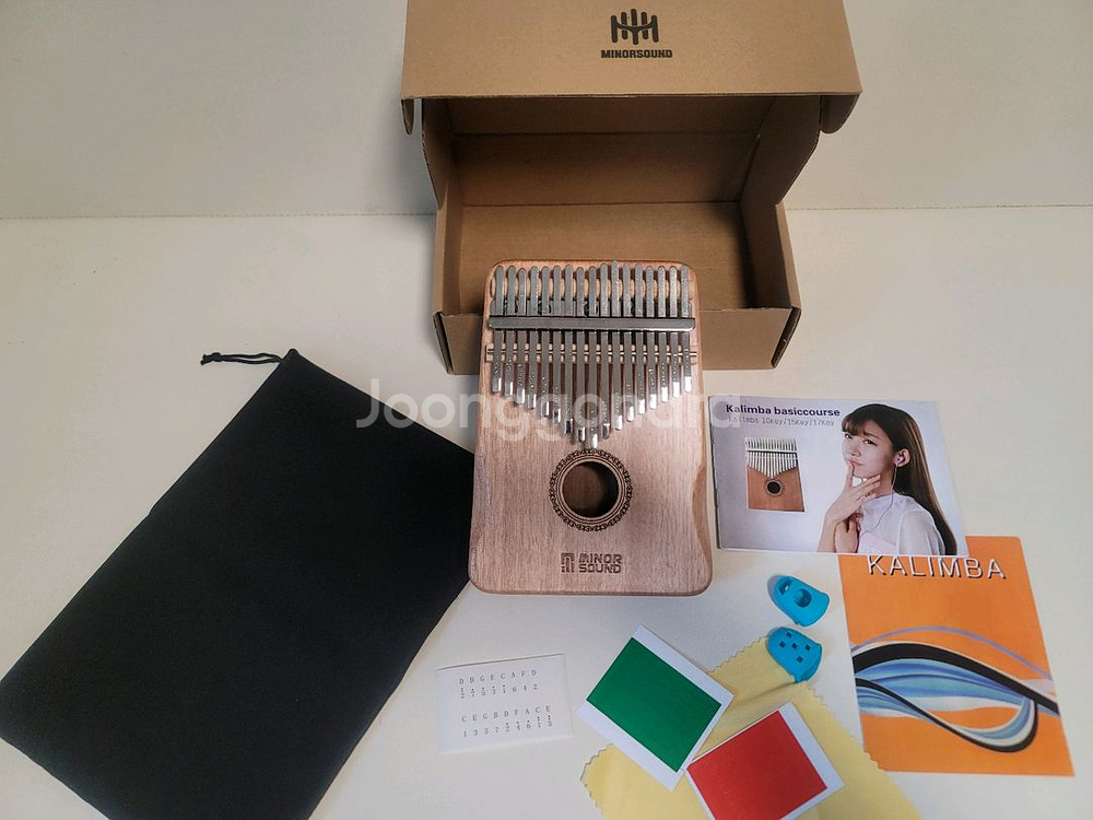 마호가니 칼림바 고급형 새제품 세트--0