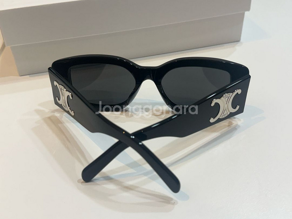 셀린느 트리옹프 XL 선글라스 블랙--0