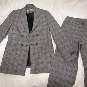 올리비아 하슬러 울 체크 셋업 55