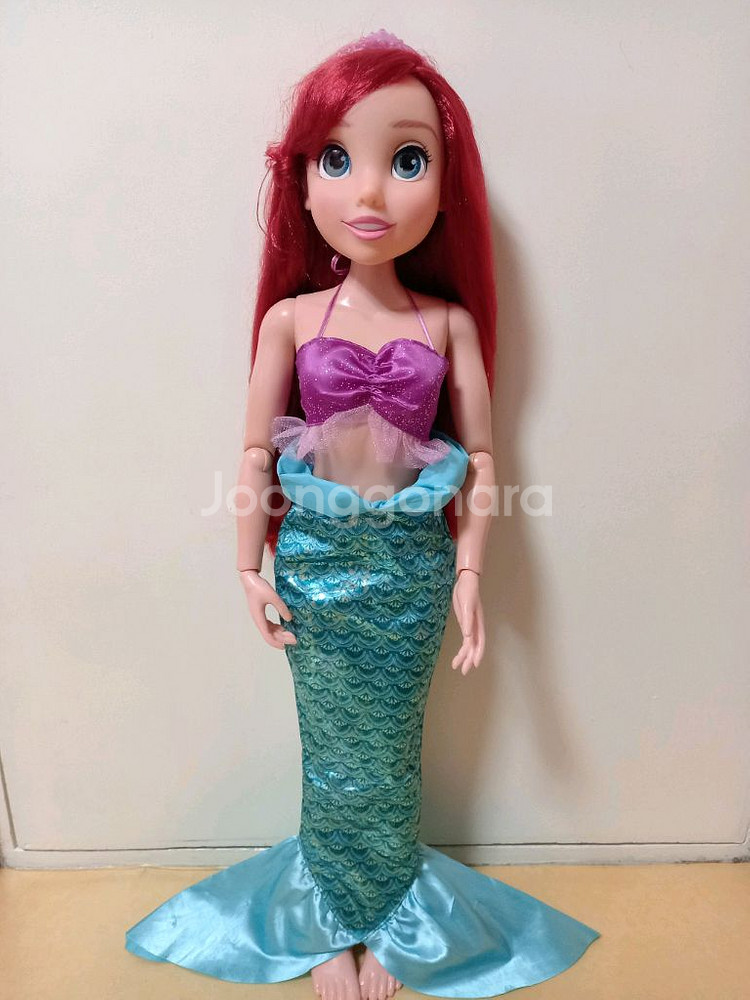 (택포)정품 디즈니 인어공주 에리얼 30주년기념/ 구체관절인형/ 베이비돌--1
