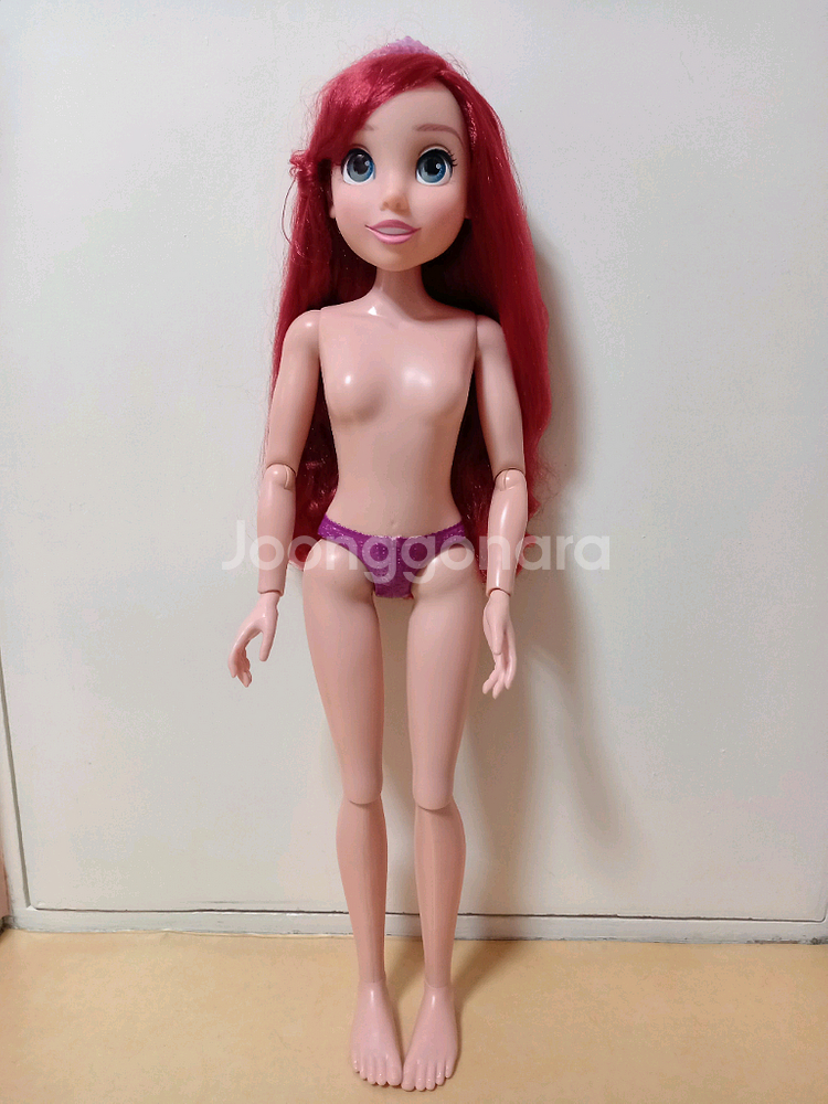 (택포)정품 디즈니 인어공주 에리얼 30주년기념/ 구체관절인형/ 베이비돌--2