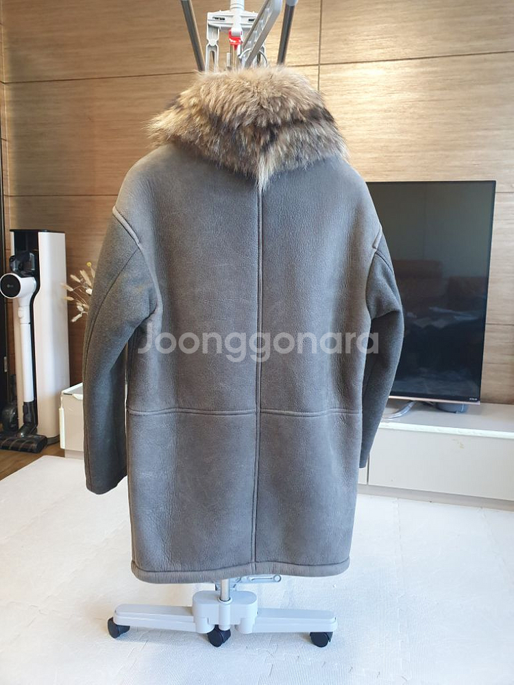 이브살로몬 정품 리얼양가죽 무스탕 코트 66~77--1
