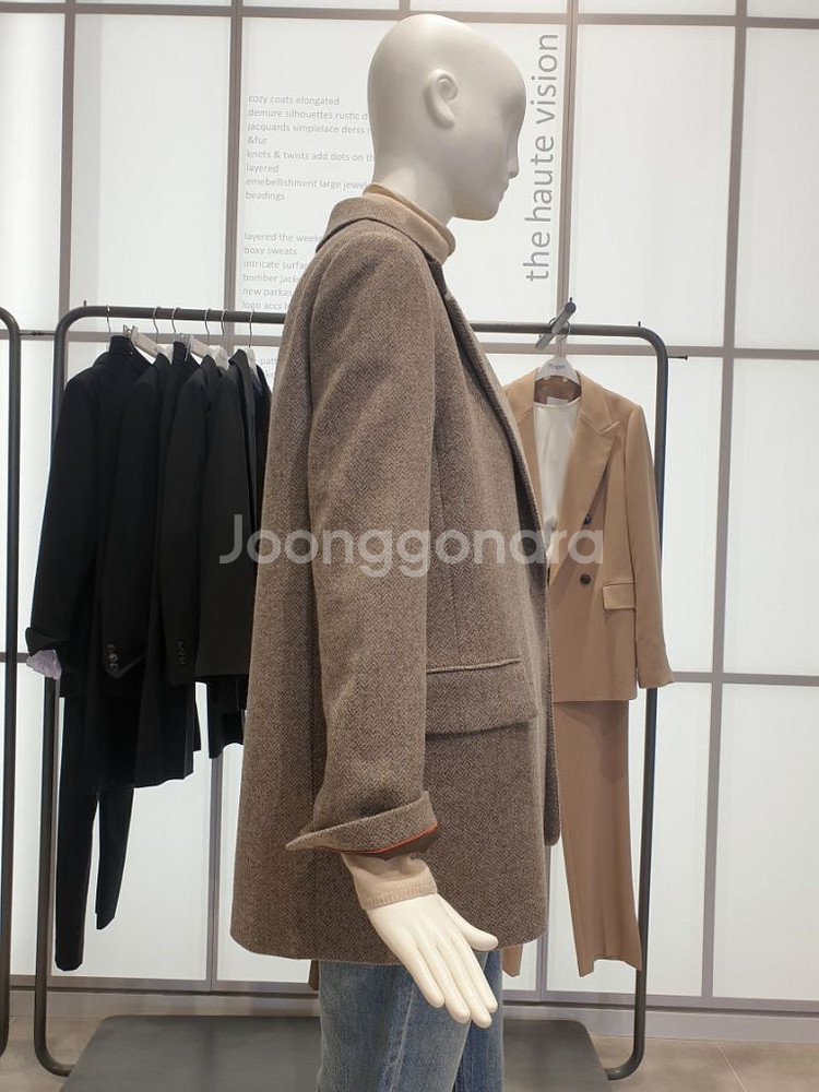 ZOOC 주크 헤링본 울자켓 택도 안 뗀 새상품--3