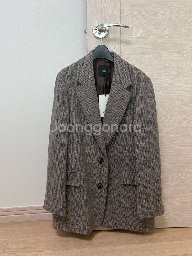 ZOOC 주크 헤링본 울자켓 택도 안 뗀 새상품--9