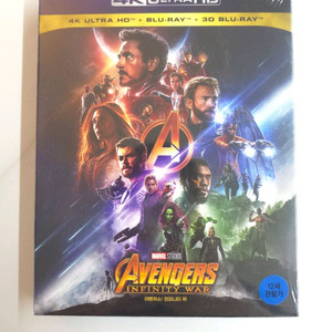 어벤져스 : 인피니티 워 3disk 풀슬립 미개봉