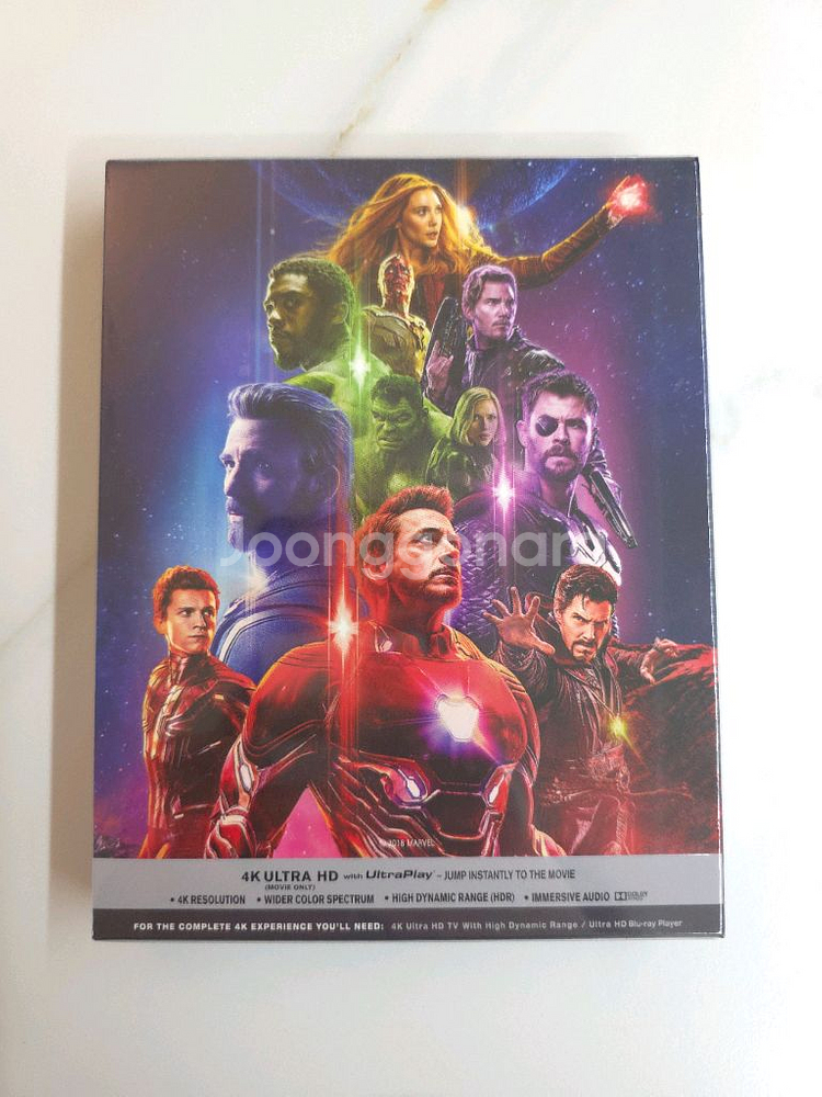 어벤져스 : 인피니티 워 3disk 풀슬립 미개봉--2