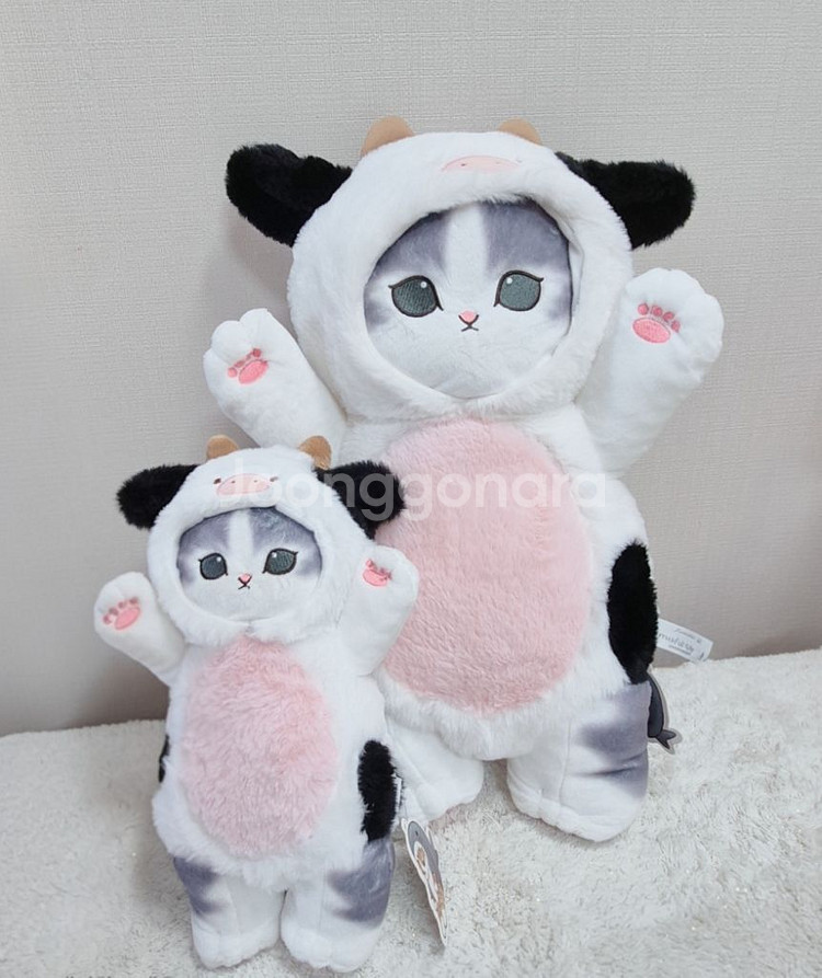 새상품 대형 모프샌드 젖소 코스튬 모후산도 고양이 인형--0