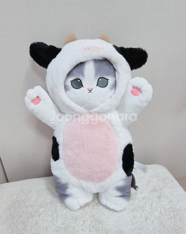 새상품 대형 모프샌드 젖소 코스튬 모후산도 고양이 인형--1