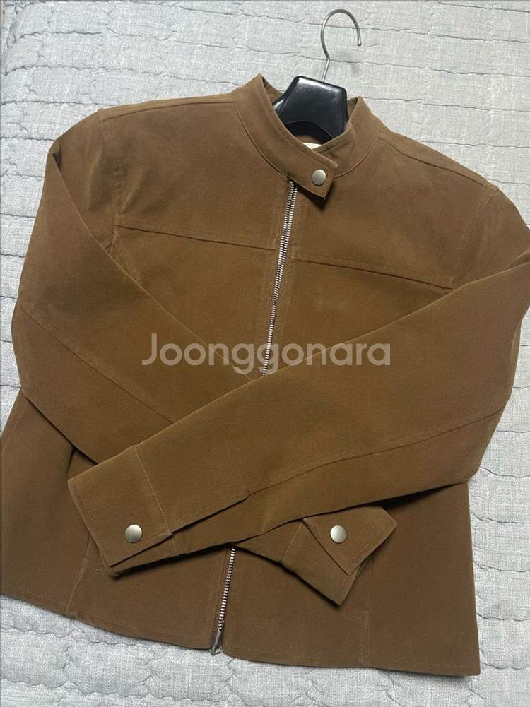 오로 버핑레더 인시전 레이싱자켓 스웨이드 브라운M--1