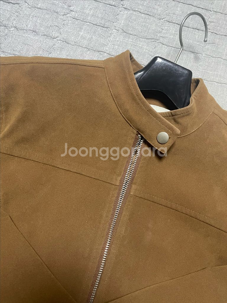 오로 버핑레더 인시전 레이싱자켓 스웨이드 브라운M--0