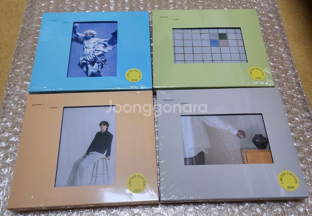 알레프 한정판 CD 미개봉 4종 일괄 엽서세트 포함--1