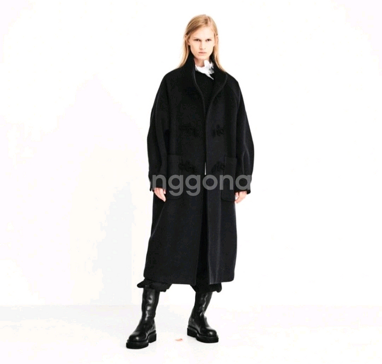 쥬시쥬디 박시핏 롱코트--1