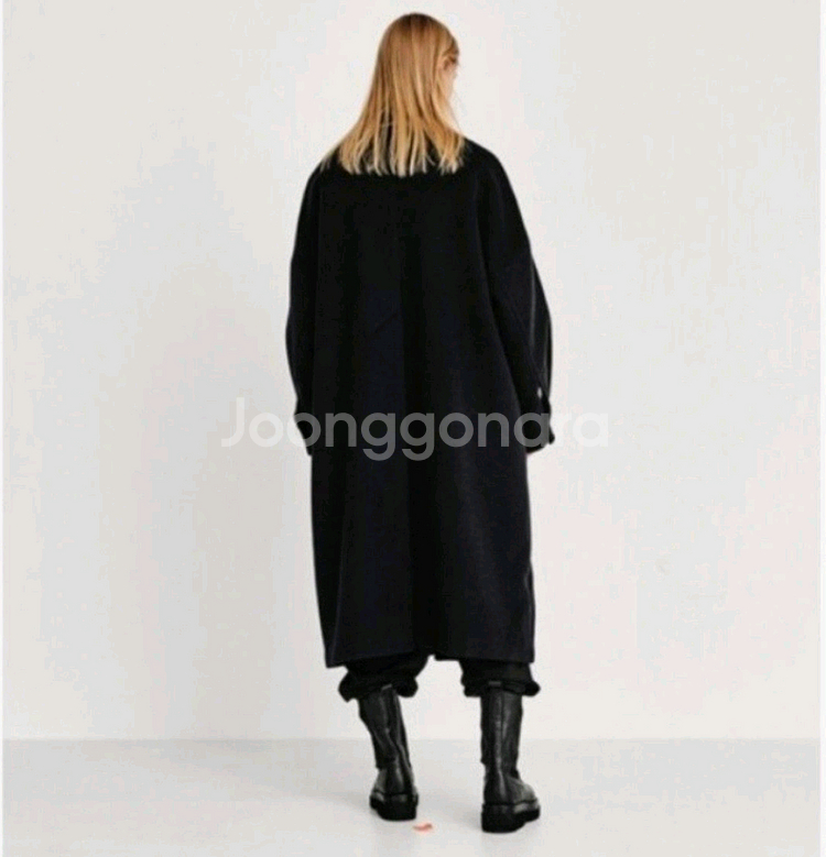 쥬시쥬디 박시핏 롱코트--2