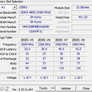 DDR5-4800 (64g) 32g x 2 하이닉스 팔