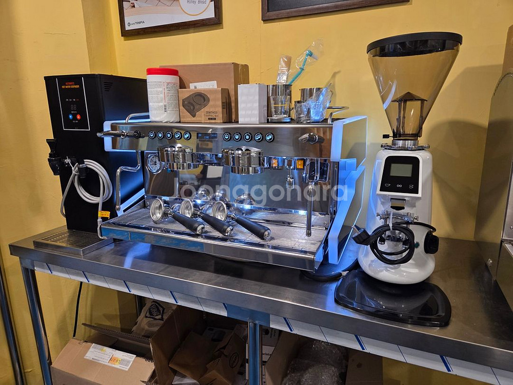 완벽 오버홀,씨메 CO-03 네오 2그룹 커피머신 세트--1